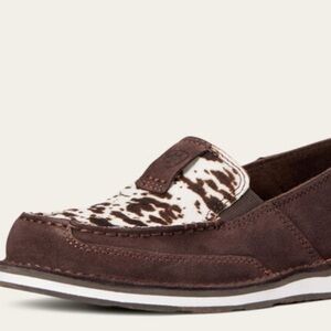 Ariat women’s Chocolate and White Suede Loafers